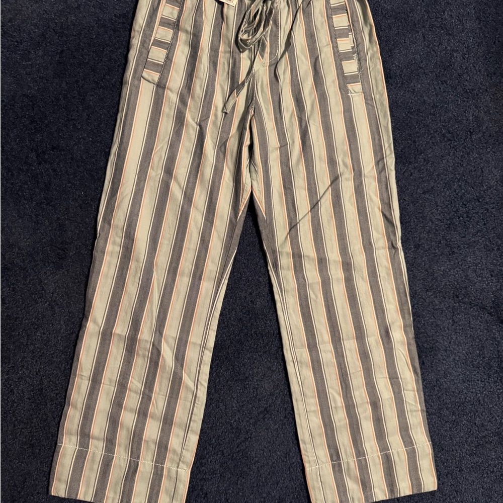 Free People Striped Linen Wide-Leg Pants | Boho Summer Beach Vibes
